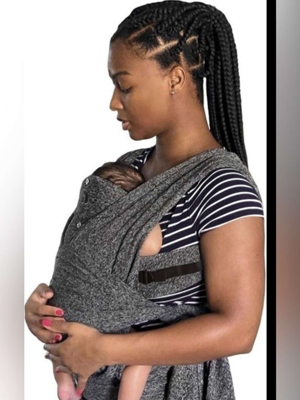 Boppy Gray Wrap  - Heather Charcoal